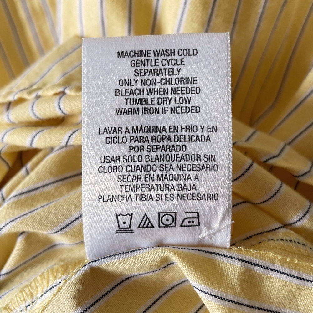 Basic Editions Yellow Button Down Shirt Size XXL - Picture 10 of 14